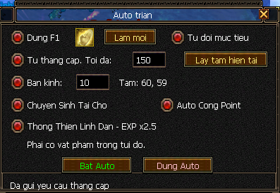 THIÊN LONG NHẤT KIẾM - CHUYỂN SINH 2 TỶ HP - MỞ ĐUA TOP 20THÁNG10 - AUTO TRIAN NGAY TRONG GAME - HỖ TRỢ TÂN THỦ 30M POINT
